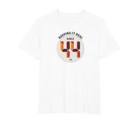 Keeping It Real Since '44 Birthday Gift Retro Graphic T-Shirt, Men's Big and Tall, White, 6X Tall