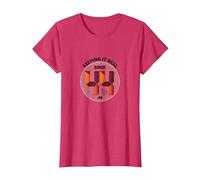 Keeping It Real Since '44 Birthday Gift Retro Graphic T-Shirt, Women, Red Heather, XS