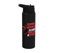 Keeping Reptiles Because Dinosaurs are Extinct Snake Lover Stainless Steel Insulated Water Bottle