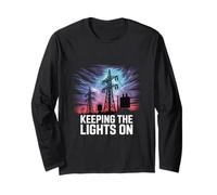 Keeping The Lights Utility Worker Long Sleeve T-Shirt