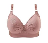 Keepink 1/2 PC Non Wired Bras for Women UK Push Up Plus Size Bralettes Full Coverage Non Padded Comfort Minimizer Bra Wire-Free Support Everyday Bras for Large Breasts Sale