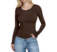 Keepink 3/4 Sleeve Tops for Women Pleated V Neck Buttons Up Blouse Casual Floral Printed T Shirts Elegant Three Quarter Length Tunic Top Longline Shirts Baggy Swing Pullover