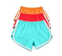 Keepink 3 Pack Shorts for Women UK Summer Casual High Waisted Dolphin Yoga Dance Short Pants Workout Gym Running Athletic Sports Shorts Loungewear Tracksuit Bottoms Plus Size