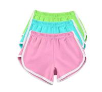 Keepink 3 Pack Shorts for Women UK Summer Casual High Waisted Dolphin Yoga Dance Short Pants Workout Gym Running Athletic Sports Shorts Loungewear Tracksuit Bottoms Plus Size