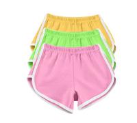 Keepink 3 Pack Shorts for Women UK Summer Casual High Waisted Dolphin Yoga Dance Short Pants Workout Gym Running Athletic Sports Shorts Loungewear Tracksuit Bottoms Plus Size