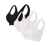 Keepink 3 PC Womens Sports Bras High Impact Running Bra No Padded Push Up Bra Breathable Cool Mesh Bralettes Full Coverage No Underwire Everyday Bras Gym Yoga Workout Crop Tank Tops