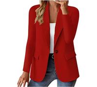 Keepink Blazers for Women UK Petite Elegant Long Sleeve Jacket Business Casual Work Office Women's Suit Jackets & Blazers Cardigans with Pockets Button Ladies Blazers Size 8-16 Sale