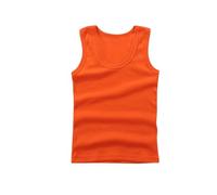 Keepink Boys Girls Vest Tops Round Neck Sleeveless Undershirt Solid Cotton Vests Summer Essential Tees Children Soft Cotton Athletic Shirts Dance Tank Top for Gymnastics School 2-14 Years