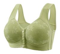 Keepink Bra for Women Plus Size Front Fastening Bras Full Coverage Firm Hold Bralettes Back Support Posture Bra Women's Push up Bra Convenient Front Button Bra Mastectomy Bra Sale