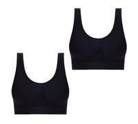 Keepink Bras for Women Multipack 2 Pack Plus Size Comfort Bra Womens Sports Bras Pads Wirefree Everyday Yoga Bralette Seamless Push Up Bra Stretch Crop Tops Vest Sleep Underwear