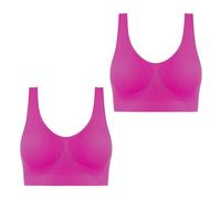Keepink Bras for Women Multipack 2 Pack Plus Size Comfort Bra Womens Sports Bras Pads Wirefree Everyday Yoga Bralette Seamless Push Up Bra Stretch Crop Tops Vest Sleep Underwear
