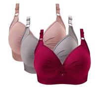 Keepink Bras for Women Multipack Full Coverage Non Padded Wireless Minimizer Bra Plus Size Underwear Comfort High Support Bralettes for Large Bust Sports Everyday Bras Sale