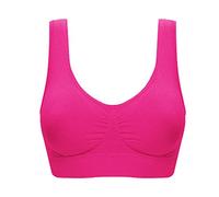 Keepink Bras for Women No Underwire Padded Sports Bras Sleep Bralette Wireless Post Surgery Bra Seamless Comfort Activewear Bra for Large Breasts Yoga Gym Workout Fitness Crop Vest Tops