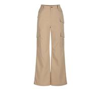 Keepink Cargo Trousers Women Casual Baggy Wide Leg Pants Solid Button Zipper Trouser Long Leg Work Pant Stretch High Waist Straight Leg Joggers with Pockets Petite Y2K Streetwear