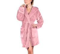 Keepink Dressing Gowns for Women UK Fluffy Bath Robes Ladies Teddy Flannel Fleece Hooded Dressing Gown Oversized Soft Plush Warm Robe Loungewear Cosy Bathrobe Gifts Clearance