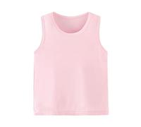 Keepink Girls Tank Tops Modal Blend Vest for Kids Ultra-Soft Stretch Sleeveless Top Moisture-Wicking Undershirt Lightweight Layering Shirts Boys Athletic Tees Summer Tops for Gym Yoga