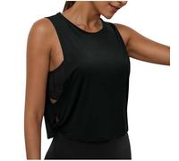 Keepink Gym Tops for Women UK Womens Sports Cut Out Vest Plain Round Neck Sleeveless Shirts Oversized Summer Tshirt Activewear Lounge Blouse Yoga Tank Top Lightweight Muscle Tank Tees