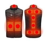 Keepink Heated Coat for Men and Women 9 Zones Heating Gilets Lightweight Quilted Puffer Vest Winter Heating Coats Ladies Jacket Clearance Outerwear (No Battery)