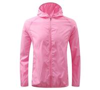 Keepink Hooded Raincoat Jacket Unisex Adult Men & Women Long Sleeve Rain Jackets Quick Dry Waterproof Jacket Outdoor Windproof Casual Zipper Windbreaker with Pockets Plus Size 8-20