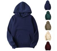 Keepink Hoodies for Women UK Oversized Sweatshirts Lightweight Fleece Hooded Pullover Tops with Pocket Solid Long Sleeve Sweaters Casual Comfy Sweat Shirt Fall Winter Athletic Clothes