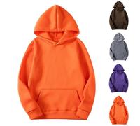 Keepink Hoodies for Women UK Oversized Sweatshirts Lightweight Fleece Hooded Pullover Tops with Pocket Solid Long Sleeve Sweaters Casual Comfy Sweat Shirt Fall Winter Athletic Clothes