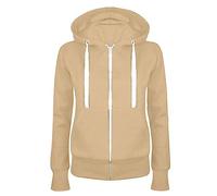 Keepink Jackets for Women UK Elegant Zip up Hoodies Oversized Long Sleeve Sweatshirts Lightweight Fleece Hooded Jacket with Pockets Fall Winter Tops Ladies Plus Size Coats 8/22