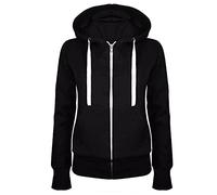 Keepink Jackets for Women UK Elegant Zip up Hoodies Oversized Long Sleeve Sweatshirts Lightweight Fleece Hooded Jacket with Pockets Fall Winter Tops Ladies Plus Size Coats 8/22