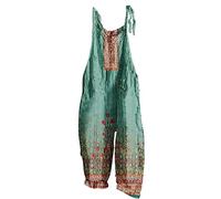 Keepink Jumpsuit for Women UK Casual Vintage Print Sleeveless Playsuit Summer Ladies Dungarees Loose Baggy Overall Long Jumpsuit Playsuit Trousers Pants Dungarees