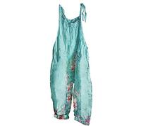 Keepink Jumpsuit for Women UK Casual Vintage Print Sleeveless Playsuit Summer Ladies Dungarees Loose Baggy Overall Long Jumpsuit Playsuit Trousers Pants Dungarees
