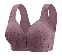 Keepink Ladies Bras Non Wired Full Support Plus Size Bralettes Front Closure Button Bra Comfy Corset Sports Bra High Impact Support Wireless Bra Sleep T Shirt Bras Breast Feeding Bra 36/46