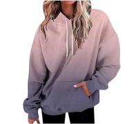 Keepink Ladies Jumpers Plus Size 8-22 UK Casual Tie Dye Sweatshirts for Women 2024 Fall Trendy Oversized Hoodie Drawstring Pullover with Pocket Workout Tops Winter Ladies Outfits Sale