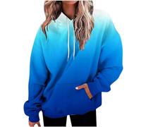 Keepink Ladies Jumpers Plus Size 8-22 UK Casual Tie Dye Sweatshirts for Women 2024 Fall Trendy Oversized Hoodie Drawstring Pullover with Pocket Workout Tops Winter Ladies Outfits Sale