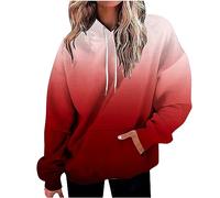 Keepink Ladies Jumpers Plus Size 8-22 UK Casual Tie Dye Sweatshirts for Women 2024 Fall Trendy Oversized Hoodie Drawstring Pullover with Pocket Workout Tops Winter Ladies Outfits Sale
