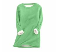 Keepink Ladies Sweatshirts without Hood Christmas Jumpers for Women UK Funny Printed Fleece Tops Long Sleeve Tunic Pullover Blouse Lightweight Sweater Shirts Clearance S-5XL