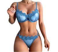 Keepink Lingerie Sets for Women UK Sexy Plus Size 2 Pieces Bra and Knickers Sets See Through Nightwear Naughty Babydoll Bodysuit Erotic Underwear for Valentines Honeymoon Cheap