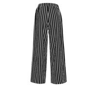 Keepink Palazzo Pants for Women UK Casual High Elastic Waist Trouser Striped Straight Wide Leg Joggers Loose Lounge Linen Trousers Athletic Bottoms with Pockets Plus Size 8-22 Sale