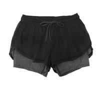 Keepink Running Shorts Womens 2 in 1 Gym Shorts Casual Lightweight Mesh Double Layer Bottoms Quick Dry Sports Tennis Gym Workout Bottoms Ladies Short Leggings Comfy Jogging Pants