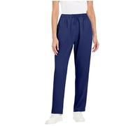 Keepink Scrub Trousers Women Elastic Waist Nursing Pants with Pockets Moisture Wicking Cargo Pant Ladies Work Trouser Healthcare Scrubs Nurse Medical Uniform Comfort Stretch Bottoms