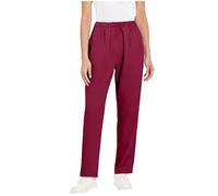 Keepink Scrub Trousers Women Elastic Waist Nursing Pants with Pockets Moisture Wicking Cargo Pant Ladies Work Trouser Healthcare Scrubs Nurse Medical Uniform Comfort Stretch Bottoms