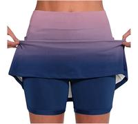 Keepink Skorts for Women UK Athletic Tennis Skirt with Shorts Casual Golf Skort High Waist Workout Summer Skirts Plus Size Knee Length Pants Running Sport Going Out Shorts S-5XL