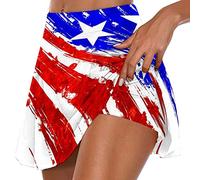 Keepink Skorts for Women UK with Inner Shorts Summer Golf Tennis Skirts Athletic Running Workout Skorts Ladies Lightweight Quick Dry Active Pants Breathable Skort Bike Shorts