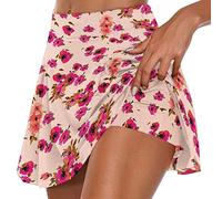 Keepink Skorts for Women UK with Inner Shorts Summer Golf Tennis Skirts Athletic Running Workout Skorts Ladies Lightweight Quick Dry Active Pants Breathable Skort Bike Shorts