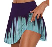 Keepink Skorts for Women UK with Inner Shorts Summer Golf Tennis Skirts Athletic Running Workout Skorts Ladies Lightweight Quick Dry Active Pants Breathable Skort Bike Shorts