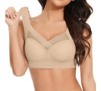 Keepink Sports Bras for Women UK Multipack 1/3 Pack No Wired Seamless Bralettes Soft Lace Bra Push Up Wireless Full Support Bras High Impact Bra Everyday T Shirt Bras Plus Size 12/24 Sale