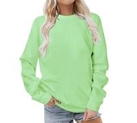 Keepink Sweatshirt for Women UK Plus Size 8/18 Long Sleeve Simple Solid Jumpers Casual Loose Elegant Pullover Trendy Crew Neck Shirt Ladies Tops Lightweight Hoodies Regular Sweat Shirts