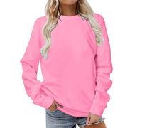 Keepink Sweatshirt for Women UK Plus Size Long Sleeve Top Solid Elegant Jumper Loose Casual Pullover Blouse Basic Crew Neck T Shirt Ladies Tops Lightweight Athletic Sweat Shirts