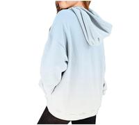 Keepink Unisex Kids Hoodies with Kangaroo Pocket Gradient Print Long Sleeve Pullover Tops Cute Oversized Hooded Sweatshirt Cozy Lightweight Athletic Outwear Boys & Girls Jumpers 2-14Y