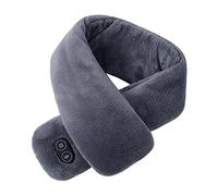 Keepink Unisex Scarf Dual Control Electric Neck Warmer for Women Men Portable Heated Neck Scarf Electric Heated Neck Warmer Winter Cosy Faux Furry Wrap Cape Shawl