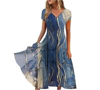Keepink Wedding Guest Dresses for Women: UK Short Sleeve Wrap Dress with Chiffon Empire Waist A-Line Fit - Plus Size 8-22, Perfect for Bridesmaids, Occasion & Evening Wear