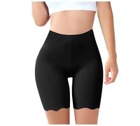 Keepink Womens Anti Chafing Shorts Ice Silk Seamless Boxers Underwear Vpl Free Elastic Waist Shorts Leggings Soft Breathable Safety Shorts Boyshort for Under Skirt Dresses Yoga Plus Size